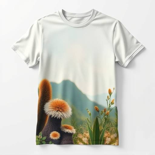 Camiseta com design inspirado na natureza.